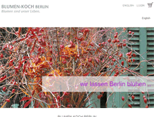 Tablet Screenshot of blumen-koch.de